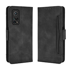 Custodia Portafoglio In Pelle Cover con Supporto BY3 per Xiaomi Mi 10T 5G Nero