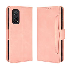 Custodia Portafoglio In Pelle Cover con Supporto BY3 per Xiaomi Mi 10T Pro 5G Rosa