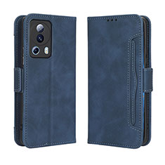 Custodia Portafoglio In Pelle Cover con Supporto BY3 per Xiaomi Mi 13 Lite 5G Blu