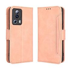 Custodia Portafoglio In Pelle Cover con Supporto BY3 per Xiaomi Mi 13 Lite 5G Rosa