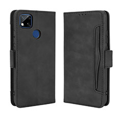 Custodia Portafoglio In Pelle Cover con Supporto BY3 per Xiaomi POCO C3 Nero