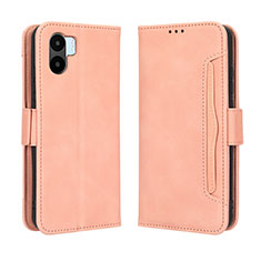 Custodia Portafoglio In Pelle Cover con Supporto BY3 per Xiaomi Poco C51 Rosa
