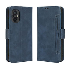 Custodia Portafoglio In Pelle Cover con Supporto BY3 per Xiaomi Poco M5 4G Blu