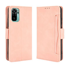 Custodia Portafoglio In Pelle Cover con Supporto BY3 per Xiaomi Poco M5S Rosa