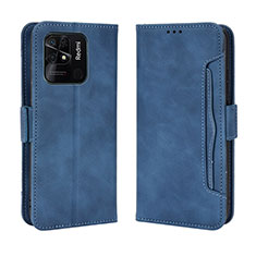 Custodia Portafoglio In Pelle Cover con Supporto BY3 per Xiaomi Redmi 10 Power Blu