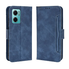 Custodia Portafoglio In Pelle Cover con Supporto BY3 per Xiaomi Redmi 10 Prime Plus 5G Blu