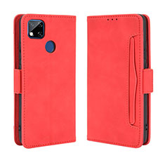 Custodia Portafoglio In Pelle Cover con Supporto BY3 per Xiaomi Redmi 10A 4G Rosso