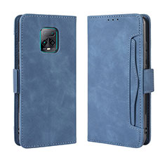 Custodia Portafoglio In Pelle Cover con Supporto BY3 per Xiaomi Redmi 10X Pro 5G Blu