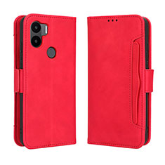 Custodia Portafoglio In Pelle Cover con Supporto BY3 per Xiaomi Redmi A1 Plus Rosso