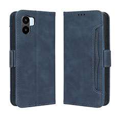Custodia Portafoglio In Pelle Cover con Supporto BY3 per Xiaomi Redmi A2 Blu
