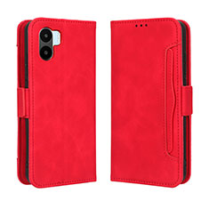 Custodia Portafoglio In Pelle Cover con Supporto BY3 per Xiaomi Redmi A2 Plus Rosso