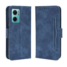 Custodia Portafoglio In Pelle Cover con Supporto BY3 per Xiaomi Redmi Note 11E 5G Blu