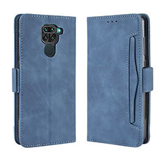 Custodia Portafoglio In Pelle Cover con Supporto BY3 per Xiaomi Redmi Note 9 Blu