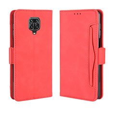 Custodia Portafoglio In Pelle Cover con Supporto BY3 per Xiaomi Redmi Note 9 Pro Rosso