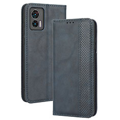 Custodia Portafoglio In Pelle Cover con Supporto BY4 per Motorola Moto Edge 30 Lite 5G Blu