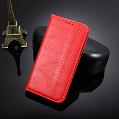 Custodia Portafoglio In Pelle Cover con Supporto BY4 per Nokia X10 Rosso