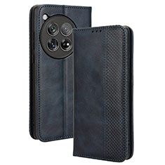 Custodia Portafoglio In Pelle Cover con Supporto BY4 per OnePlus Ace 3 5G Blu