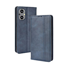 Custodia Portafoglio In Pelle Cover con Supporto BY4 per OnePlus Nord N20 5G Blu