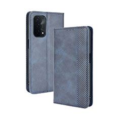 Custodia Portafoglio In Pelle Cover con Supporto BY4 per OnePlus Nord N200 5G Blu