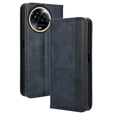 Custodia Portafoglio In Pelle Cover con Supporto BY4 per Realme V50s 5G Blu