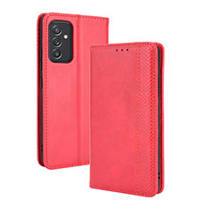 Custodia Portafoglio In Pelle Cover con Supporto BY4 per Samsung Galaxy A15 5G Rosso