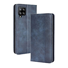 Custodia Portafoglio In Pelle Cover con Supporto BY4 per Samsung Galaxy A42 5G Blu