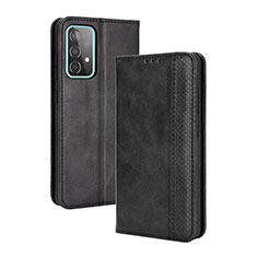 Custodia Portafoglio In Pelle Cover con Supporto BY4 per Samsung Galaxy A52 5G Nero