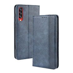 Custodia Portafoglio In Pelle Cover con Supporto BY4 per Samsung Galaxy A70 Blu