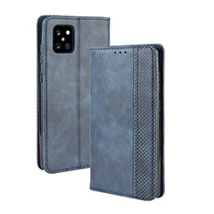 Custodia Portafoglio In Pelle Cover con Supporto BY4 per Samsung Galaxy A81 Blu