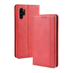 Custodia Portafoglio In Pelle Cover con Supporto BY4 per Samsung Galaxy Note 10 Plus 5G Rosso