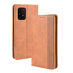 Custodia Portafoglio In Pelle Cover con Supporto BY4 per Samsung Galaxy S10 Lite Marrone