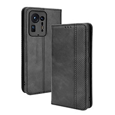 Custodia Portafoglio In Pelle Cover con Supporto BY4 per Xiaomi Mi Mix 4 5G Nero