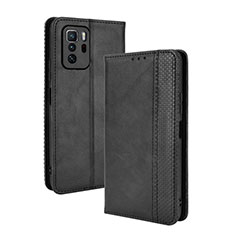 Custodia Portafoglio In Pelle Cover con Supporto BY4 per Xiaomi Poco X3 GT 5G Nero