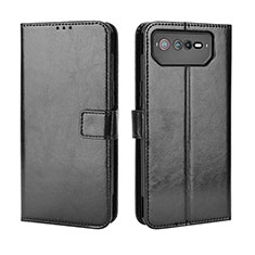 Custodia Portafoglio In Pelle Cover con Supporto BY5 per Asus ROG Phone 6 Nero