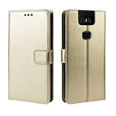 Custodia Portafoglio In Pelle Cover con Supporto BY5 per Asus Zenfone 6 ZS630KL Oro