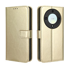 Custodia Portafoglio In Pelle Cover con Supporto BY5 per Huawei Honor Magic5 Lite 5G Oro