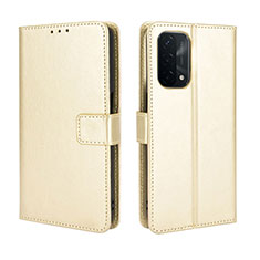 Custodia Portafoglio In Pelle Cover con Supporto BY5 per OnePlus Nord N200 5G Oro