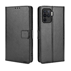 Custodia Portafoglio In Pelle Cover con Supporto BY5 per Oppo A94 4G Nero