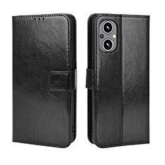 Custodia Portafoglio In Pelle Cover con Supporto BY5 per Oppo F21 Pro 5G Nero