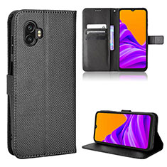 Custodia Portafoglio In Pelle Cover con Supporto BY5 per Samsung Galaxy XCover 6 Pro 5G Nero