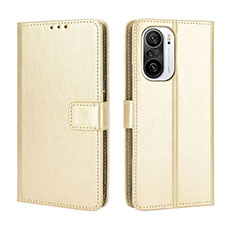 Custodia Portafoglio In Pelle Cover con Supporto BY5 per Xiaomi Mi 11X Pro 5G Oro