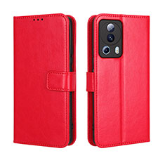 Custodia Portafoglio In Pelle Cover con Supporto BY5 per Xiaomi Mi 12 Lite NE 5G Rosso