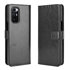 Custodia Portafoglio In Pelle Cover con Supporto BY5 per Xiaomi Mix Fold 5G Nero