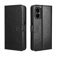 Custodia Portafoglio In Pelle Cover con Supporto BY5 per Xiaomi Poco M4 5G Nero