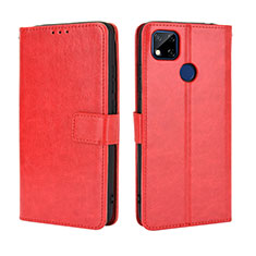 Custodia Portafoglio In Pelle Cover con Supporto BY5 per Xiaomi Redmi 10A 4G Rosso