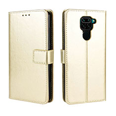 Custodia Portafoglio In Pelle Cover con Supporto BY5 per Xiaomi Redmi 10X 4G Oro