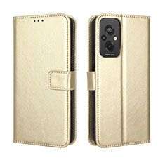 Custodia Portafoglio In Pelle Cover con Supporto BY5 per Xiaomi Redmi 11 Prime 4G Oro