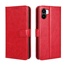 Custodia Portafoglio In Pelle Cover con Supporto BY5 per Xiaomi Redmi A1 Rosso