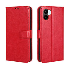 Custodia Portafoglio In Pelle Cover con Supporto BY5 per Xiaomi Redmi A2 Plus Rosso