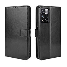 Custodia Portafoglio In Pelle Cover con Supporto BY5 per Xiaomi Redmi Note 11 Pro+ Plus 5G Nero